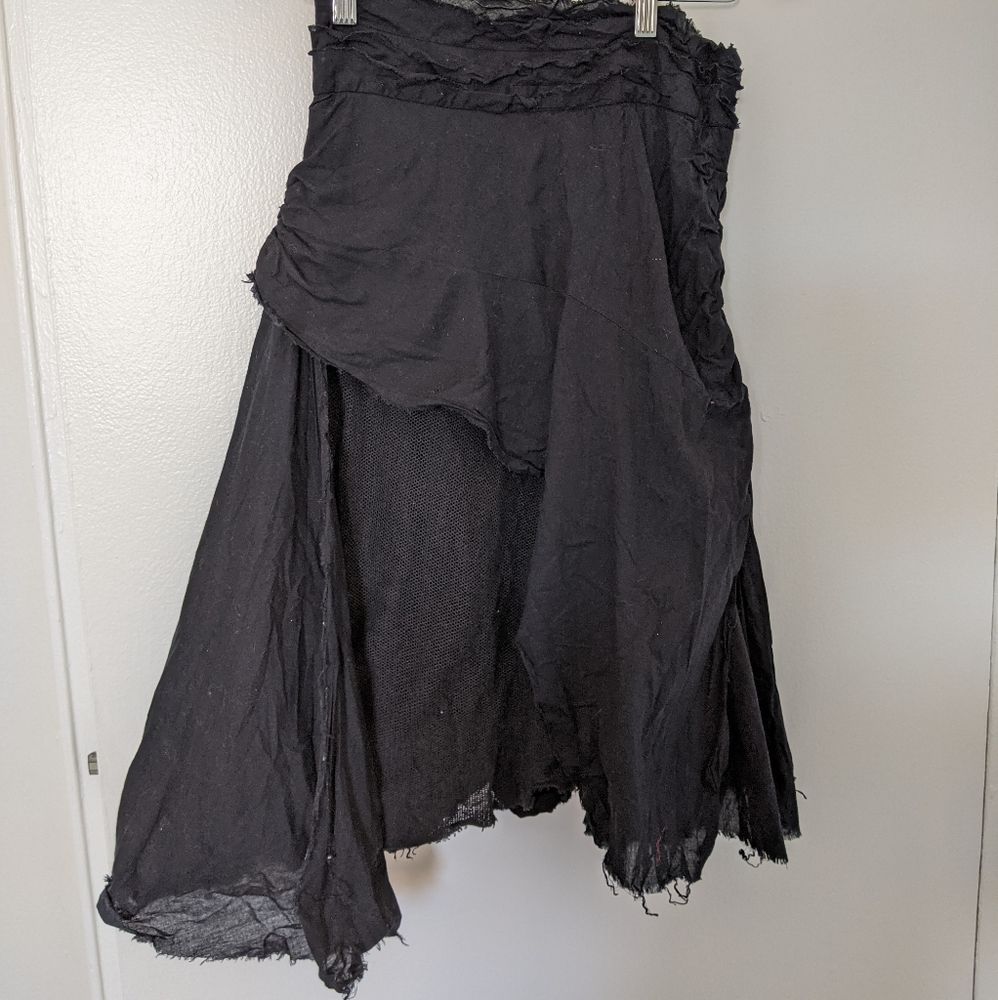 Free people black layered skirt